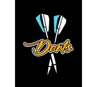 Darts Player Dartboard Arrow Dart Board Team Throwing Aim Notebook: Diary Collection Floral Notebook Sets|8.5x11 100 Pages Paperback Notebooks