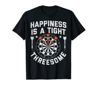 Darts Players Happiness Is A Tight Threesome Funny Gifts Men T-Shirt
