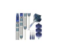 Darts Set | Core XL T95 Series Style 2 | 95% Tungsten Barrels with Blue Accents | Steel Tip | 23 g