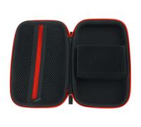 Darts Storage Bag for Soft Steel Tip Shafts and Flight with Zippers Bag Hard Shell Storage Case Container, Red