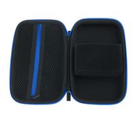 Darts Storage Bag for Soft Steel Tip Shafts and Flight with Zippers Bag Hard Shell Storage Case Container, Blue