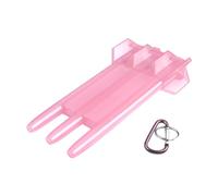 Darts Storage Box - Transparent Dart Holder, Wallet with Darts Case | Includes Tip Darts, Extra Darts Tips and Feathers for Storage, hot pink, Consulte la descripción, See description