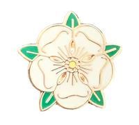 Darts Yorkshire England White Rose Quality enamel lapel pin badge T750A