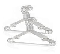 DARUITE Coat Hangers For Clothes 20 Pack Clothes Hangers Adult Coathangers Sliver Wire Coat Hanger Space Saving Metal Hangers For Shirt Dress Suit Jacket Trousers(42cm)