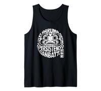 Daruma Ganbatte Fortune Anime Japanese Kanji Word Souvenir Tank Top