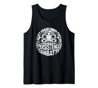 Daruma Ganbatte Fortune Anime Japanese Otaku Word Souvenir Tank Top