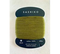 Daruma Sashiko Thread - Japanese Embroidery & Quilting - Thin Weight - 40m (Olive # 228)