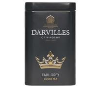DARVILLES of WINDSOR - 100g Tin of EARL GREY Loose Leaf Black Tea - Importers, Blenders & Packers of Fine Teas & Infusions since 1860 - (1 x 100g Caddy Tin)
