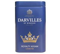DARVILLES of WINDSOR - 100g Tin of ROYALTY ASSAM Loose Leaf Black Tea - Importers, Blenders & Packers of Fine Teas & Infusions since 1860 - (1 x 100g Caddy Tin)