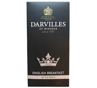 DARVILLES of WINDSOR - 50 x ENGLISH BREAKFAST Black Tea Teabags - Importers, Blenders & Packers of Fine Teas & Infusions since 1860 - (1 box of 50 loose teabags)