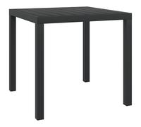 darwen aluminium garden dining table small in black