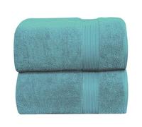 DARWEN STAR 80x140 cm Bath Sheet Large Towel - Highly Absorbent Quick Dry Cotton Towels, Soft Thick Bathroom Towels for Everyday Use (Jade green)