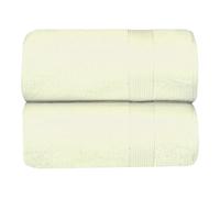 DARWEN STAR 80x140 cm Bath Sheet Large Towel - Highly Absorbent Quick Dry Cotton Towels, Soft Thick Bathroom Towels for Everyday Use (Cream)