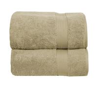 DARWEN STAR Big Bath Towel 80x140 cm - 100% Cotton Large Bath Sheet, Soft Absorbent & Quick Dry Towels, Thick Bathroom Towels for Home, Gym & Spa Use (Latte)