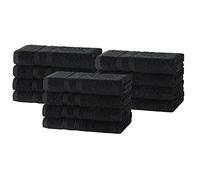 DARWEN STAR Hand Towels Set 100% Egyptian Cotton Towels, Quick Dry Towel,Multipurpose Towel Set 50 x 80 cm (Black, 4)