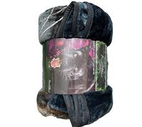 DARWEN STAR- Luxury Faux Fur Throw, Mink fleece throw Blanket/Sofa Throw/Bed Throw, Soft & Warm Blanket- Double &King (King(200 x 240cm), Angry black panther)
