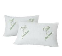 DARWEN STAR- memory foam Bamboo Pillows, Hotel Quality, Anti-Allergy, Orthopedic, Firm, Neck Support & Pain Relief With Removable Zip Washable Cover, 70 cm x 40 cm (1)