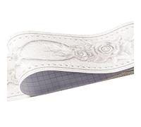 Darwery Elegant White Floral 3D Pattern Wallpaper Borders Self Adhesive Waterproof Wall Border Decor Tile Stickers for Bathroom Kitchen Ceiling Backsplash Border DIY Wall Sticker 5 Meters