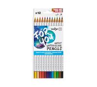 Darwi for You DF2200012K01C - Box of 12 Watercolour Pencils - Bright Soft - Arts Crafts - Leisure Creative Activity - Colouring, Drawing, Sketching Painting