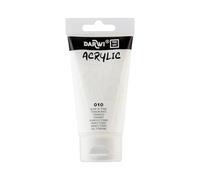 Darwi For You DF5150075010C - Acrylic 75 ml Opaque - 010 Titanium White PW6 Monopigment Paint Painting Art Leisure Activities Adults and Children Crafts