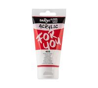 Darwi For You DF5150075455C - Acrylic 75 ml Semi-transparent - 455 Pyrrole Red PR254 Monopigment Paint Painting Art Leisure Activities Adults Children Crafts