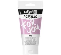 Darwi For You DF5150075472C - Acrylic 75 ml Opaque - 472 Quinacridone pink PW6 - PR122 Paint Painting Art Leisure Activities Adults and Children Crafts Colour