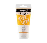 Darwi For You DF5150075718C - Acrylic 75 ml Semi-transparent - 718 Indian Yellow PY83 Monopigment Paint Painting Art Leisure Activities Adults Children Crafts