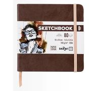 Darwi for You DF80014140006C - Sewn Sketch Book - (14x14 cm) - 140g Brown