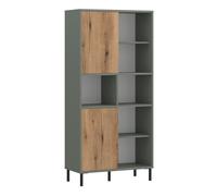 Furniture To Go Darwin 2 Door Green Bookcase - Wilko