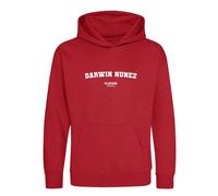 Darwin Nunez Kids Hoodie - Red / 5-6 years