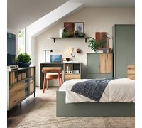 Darwin Sideboard 1 Door in Green/Oak