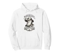 Darwin The Naturalist Portrait Finch Ship Science Pullover Hoodie