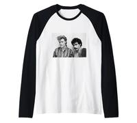 Daryl Hall & John Oates Pop Duo Headshot by Virginia Turbett Raglan Baseball Tee