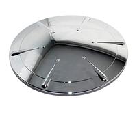 Daryl Shower Tray Waste Trap Dome Cover - Plastic with Chrome Finish (208486)