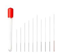 Daryunk 10 Pieces 3D Printer Nozzle Cleaning Kit, Stainless Steel 3D Printer Parts extruder Cleaning Tool, for 3D Printer Accessory, 0.15/0.2/0.25/0.3/0.35/0.4/0.5/0.6/0.8/1.0mm