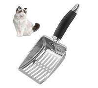 Daryunk Cat Litter Scoop, Reptile Mesh Stainless Steel Sand Poop Scoop Cat Litter, Poop Sifting, Mesh Shovel, Suitabla for Cat Litter Box