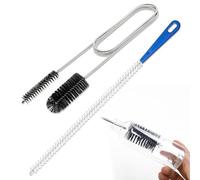 Daryunk Drain Unblocker Tools, Drain Cleaner Spiral, Flexible 61 inch Stainless Steel Double Head Pipe Cleaning Brushs and 17.7 inch Sink Brush, for Bathroom, Kitchen & More