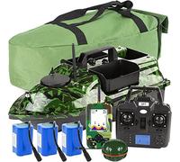 DARZYS Feeding Boat Fishing Carp with GPS Remote Control, LCD Screen, Portable Fish Finder 125 kHz Sonar Frequency 328 ft Detection