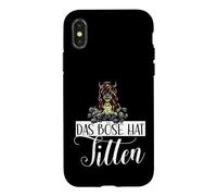 Das Böse hat Titten Gothic Demon Girl Dark Fantasy Case for iPhone X/XS