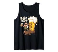 Das Boot Champ Funny Beer Boot Oktoberfest Party Design Tank Top