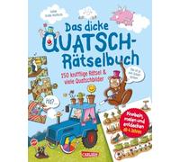Das dicke Quatsch-Rätselbuch: Über 150 knifflige Rätsel und viele Quatschbilder | Lustige Wimmelbilder, Lernrätsel und Malen für Kinder ab 4 Jahren