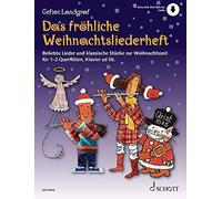 Das fröhliche Weihnachtsliederheft Tune book 1-2 flutes, piano ad libitum (easy
