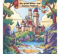 Das große Ritter- und Fantasy Malbuch ab 4 Jahren mit 50 faszinierenden Ausmalbildern