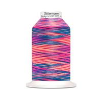 Das hüpfende Komma Gütermann Bulky-Lock Multicolour Fill Yarn No. 80 Neon Pink Royal Blue 9814 1000 m