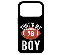 Das ist mein Junge Football Number #78 Case for iPhone 17 Pro