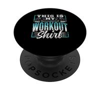 Das Ist Mein Trainingshirt Fitness Gym Sport Workout PopSockets Adhesive PopGrip