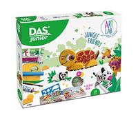 DAS Junior Modelling Clay Art Lab Jungle Friends Creative Set, Large Kit, For Schools and Art Classes