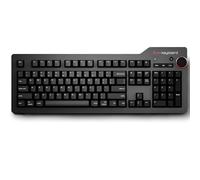 Das Keyboard 4 Professional for Mac Wired Mechanical Keyboard, Cherry MX Brown Mechanical Switches, 2-Port USB 3.0 Hub, Volume Knob, Aluminum Top (104 Keys, Black)