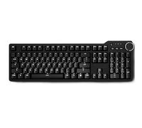 Das Keyboard 6 Professional Backlit Wired Mechanical Keyboard - Tactile Cherry MX Brown Switches, Shine-Through Keycaps, 2-Port USB C Hub, Media Controls, Durable Aluminum Enclosure, Volume Knob, NKRO