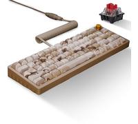 Das Keyboard DeltaForce 65 Desert Camo Mechanical Keyboard - Hot-Swappable Switches, PBT Sublimation Keycaps, CNC Aluminum Gasket Mount, RGB Backlit - Compact Gaming & Typing Keyboard